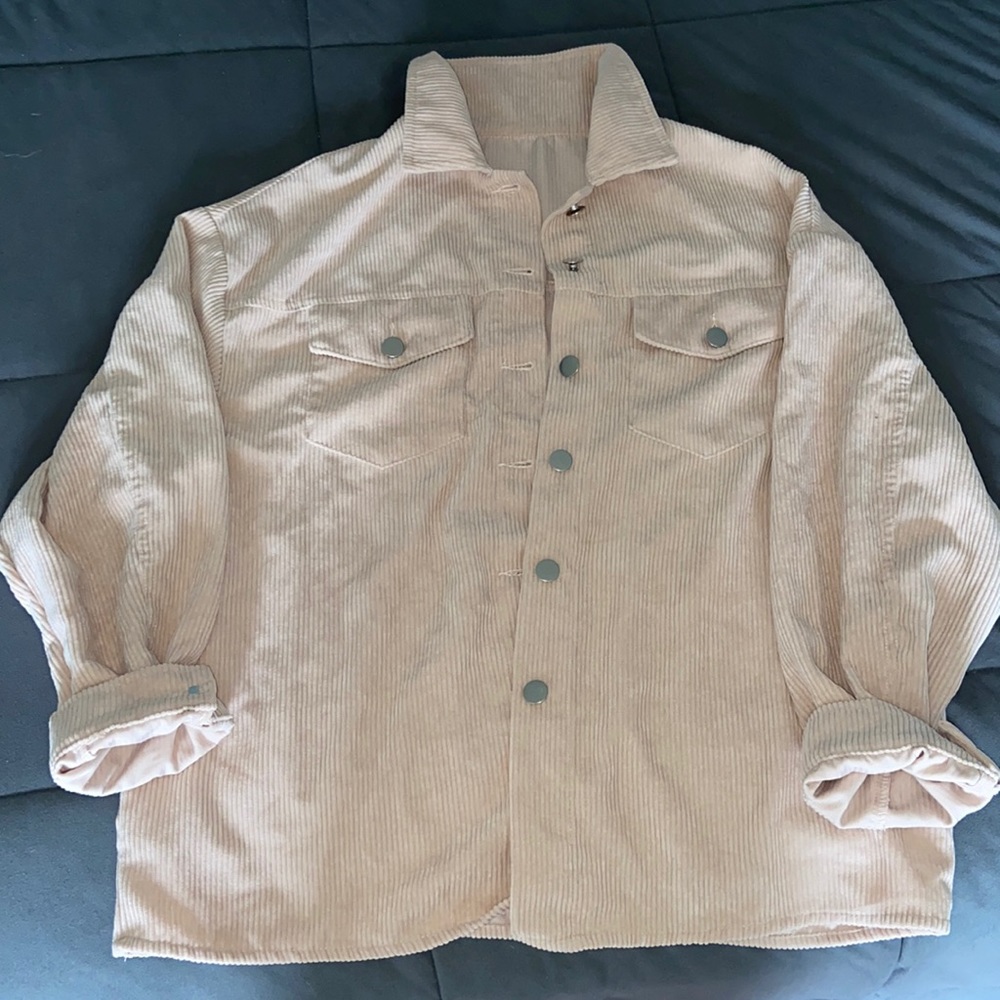 Pale Pink Overall Flannel
